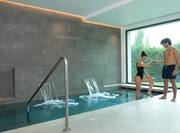 indoor whirlpool with couple