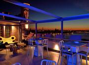 Skyline Rooftop Bar Night View