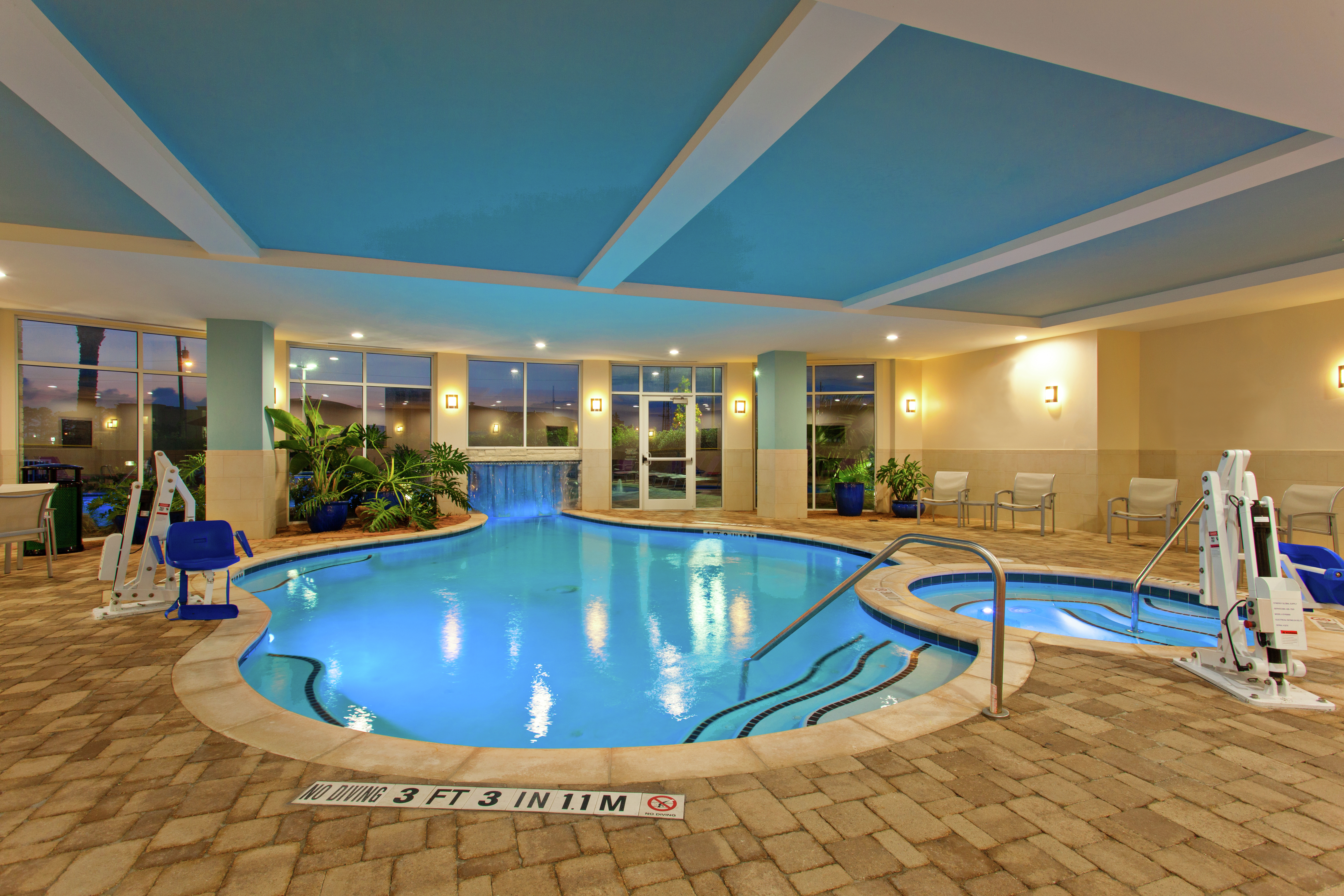 Indoor Pool And Hot Tub