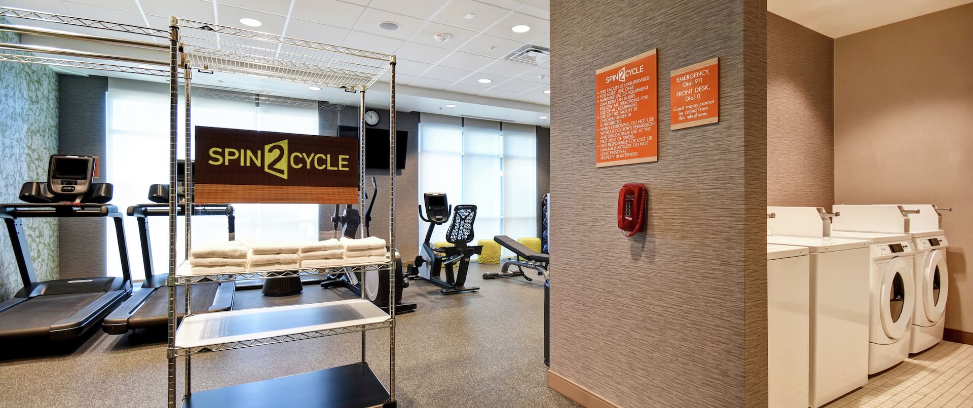 Spin2 Cycle Fitness Center and Laundry Room