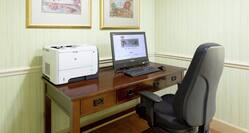 Business Center with Computer and Printer