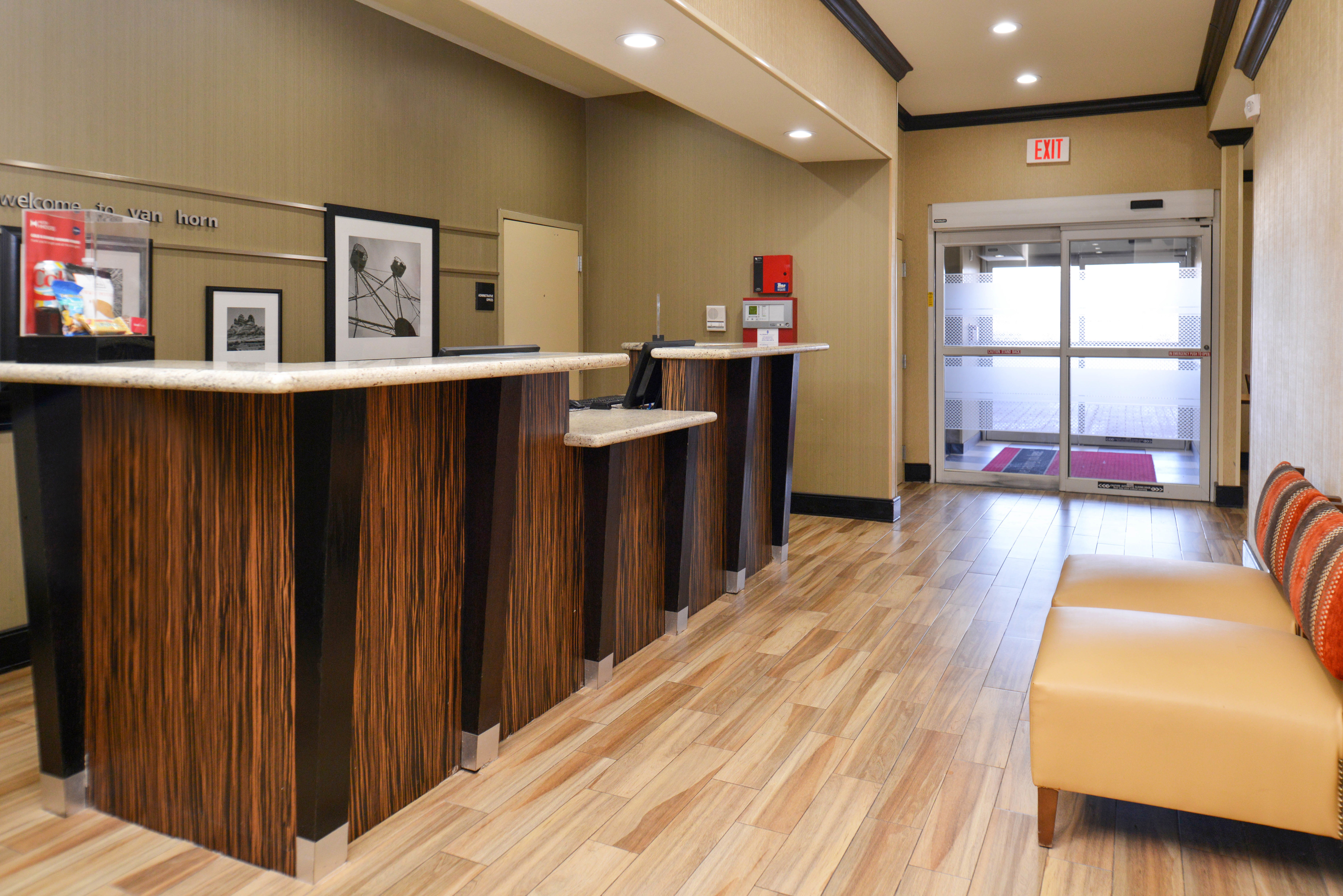 Front Desk and Seating