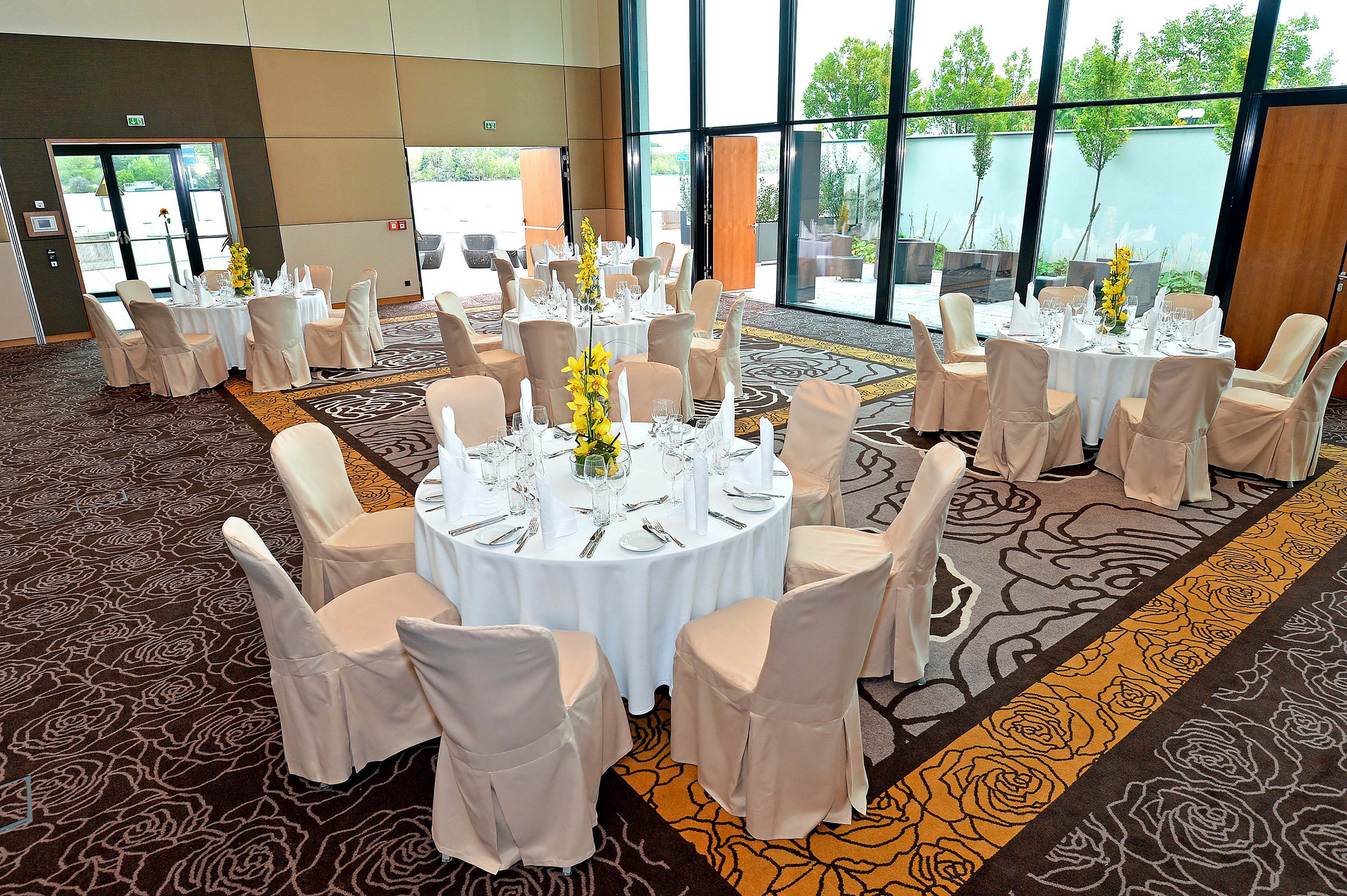 Banquet Setup In Ballroom