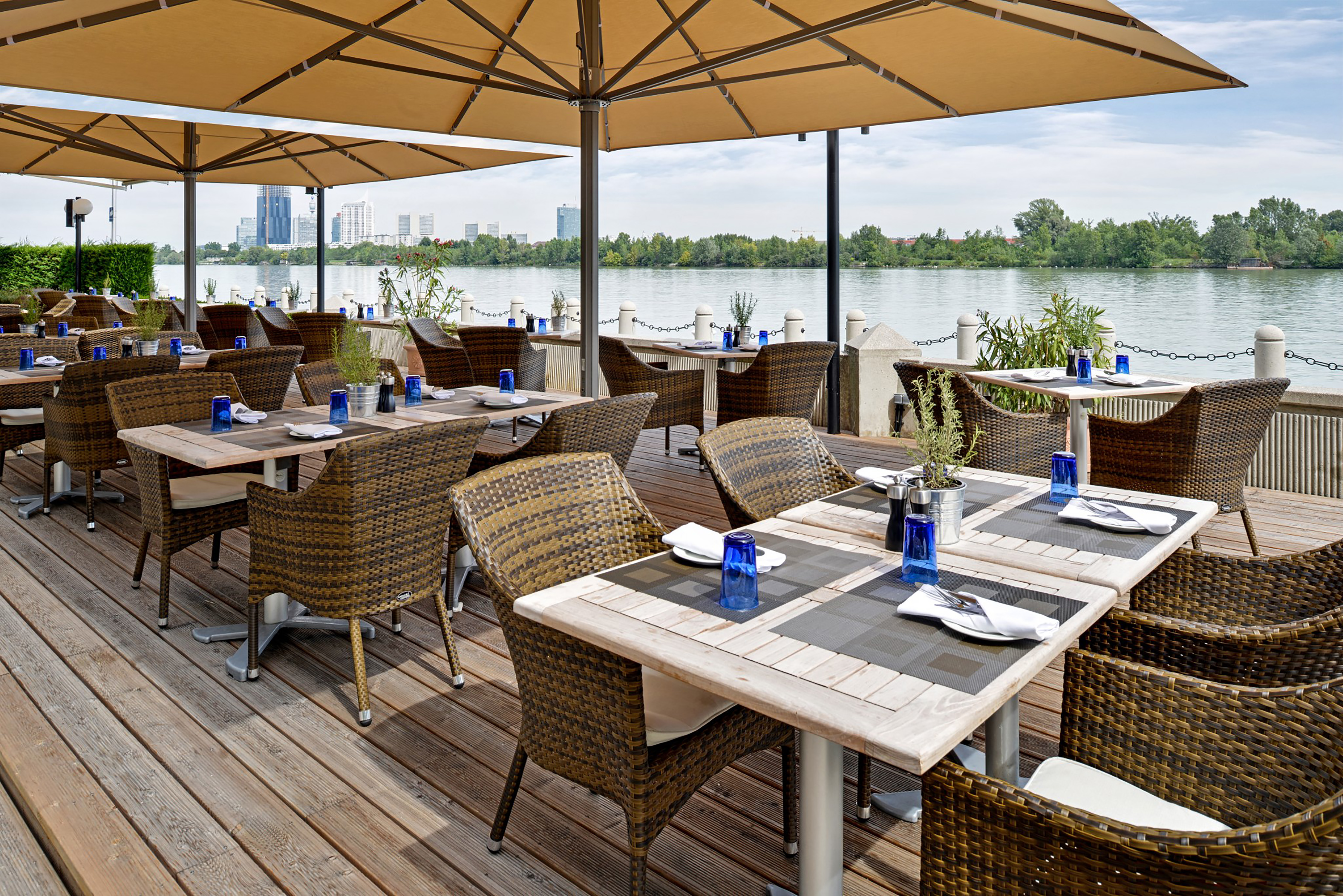 Waterfront Kitchen Outdoor Dining