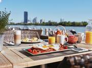 Breakfast on the Waterfront Kitchen Restaurant Terrace