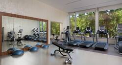 Fitness Center with Treadmills Recumbent Bikes and Strength Equipment