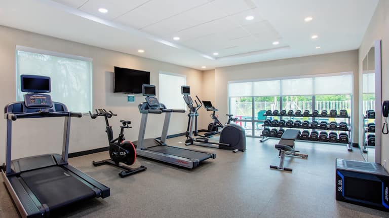 Get in a quick workout in our fitness center