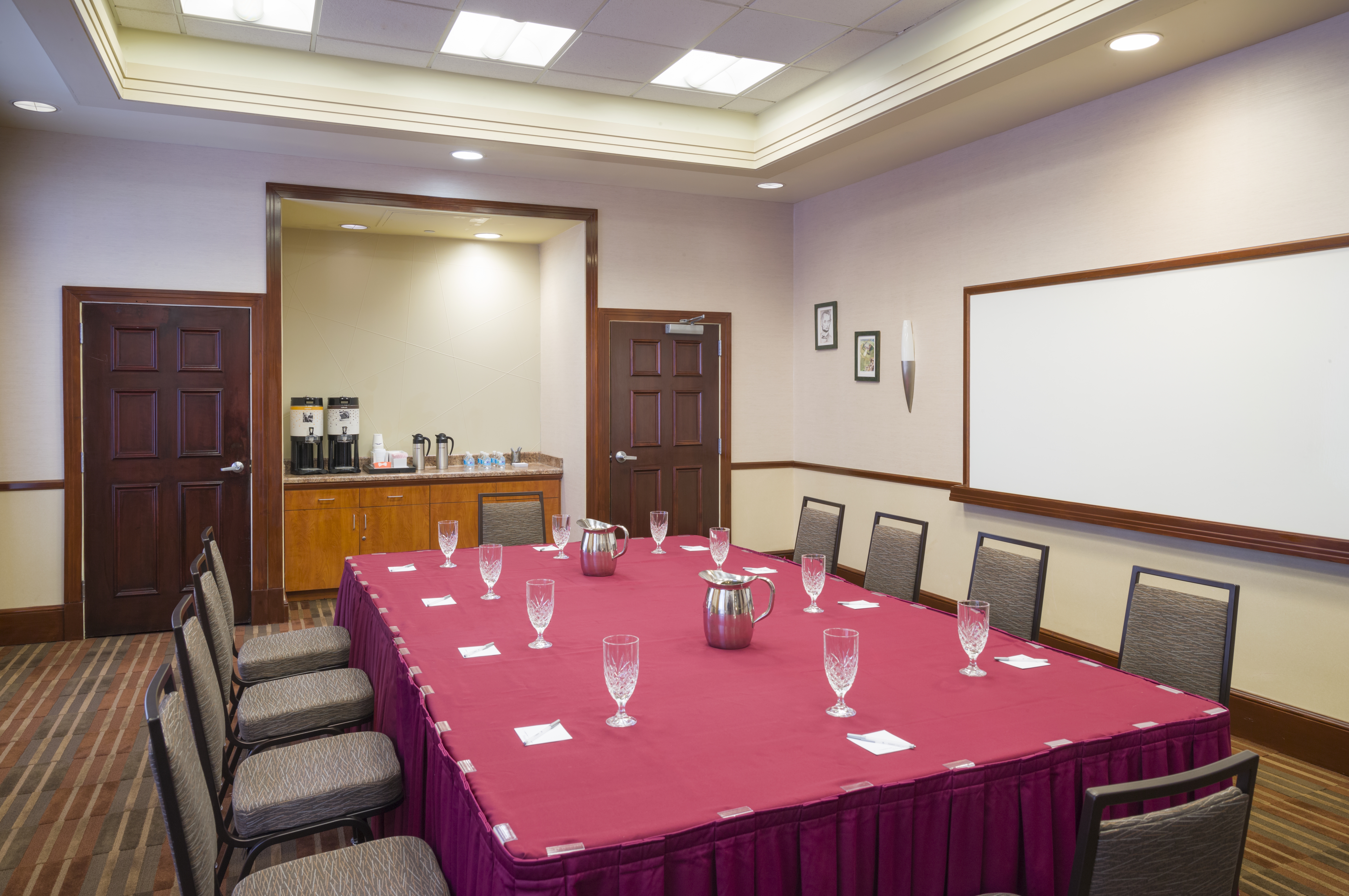 Meeting Room With Beverage Station