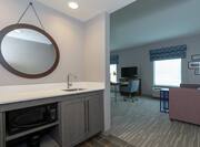 King Suite Living Area and Wet Bar