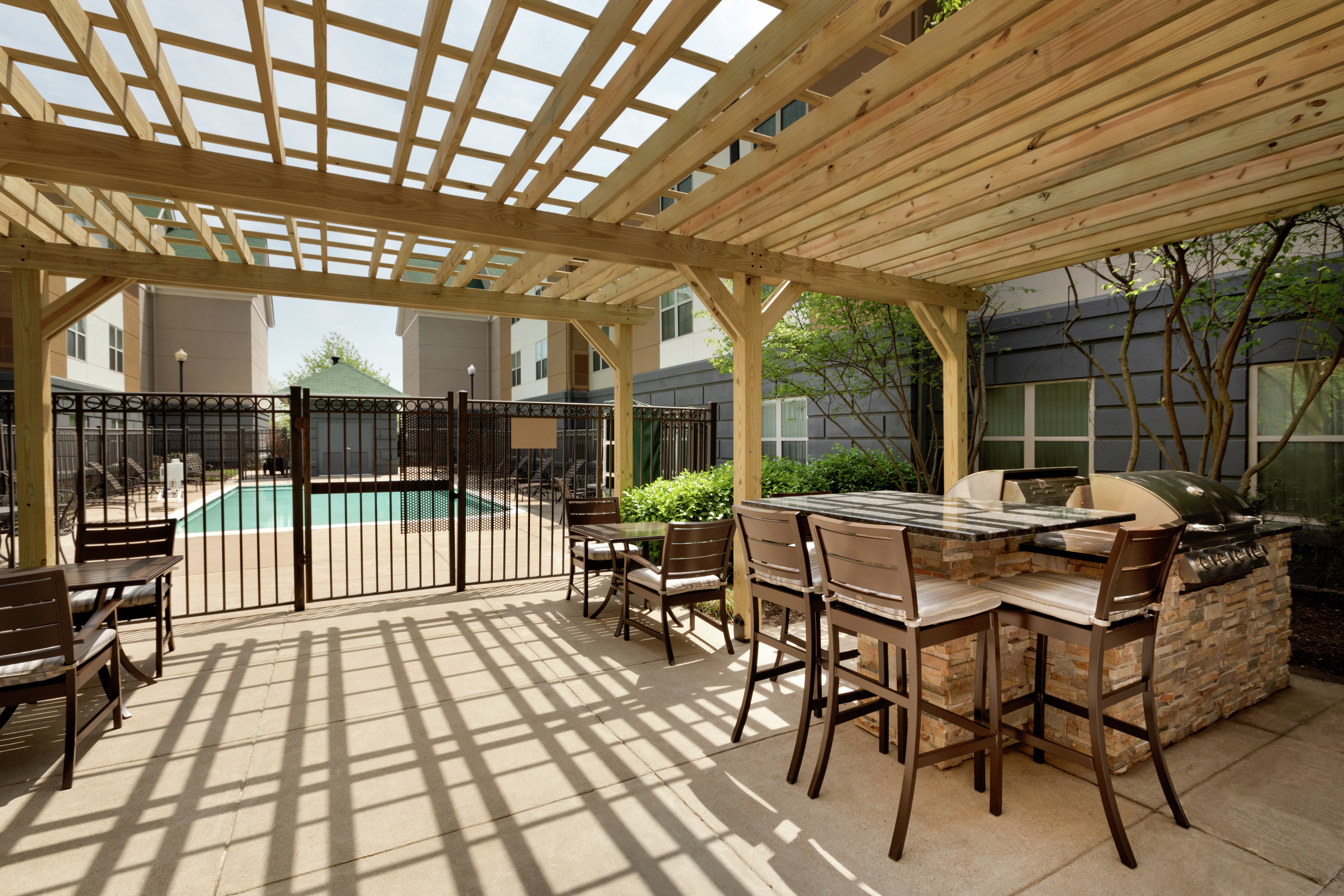 Pool Patio With Grill Area 