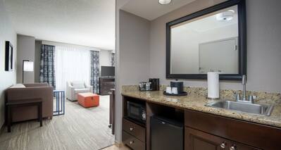 Accessible Wet Bar Suite With Amenities