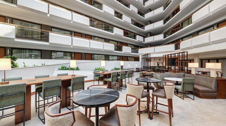 Hotel Atrium Seating Area