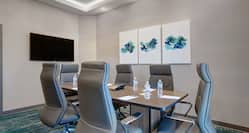 small meeting room, table and chairs