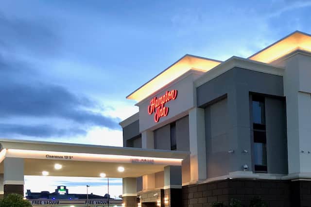 Hotel Exterior at dusk