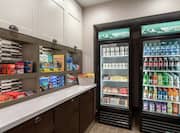 24/7 On-site Suite Shop with Snacks and Drinks