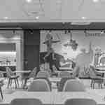 Lobi yemek oturma alanı.