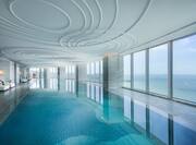 Indoor Swimming Pool, Large Windows with View to Ocean