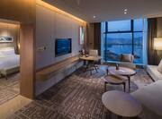 Suite  Living Room with Evening View