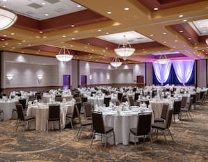 Pinnacle Ballroom with Banquet Tables