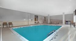 indoor pool and seating
