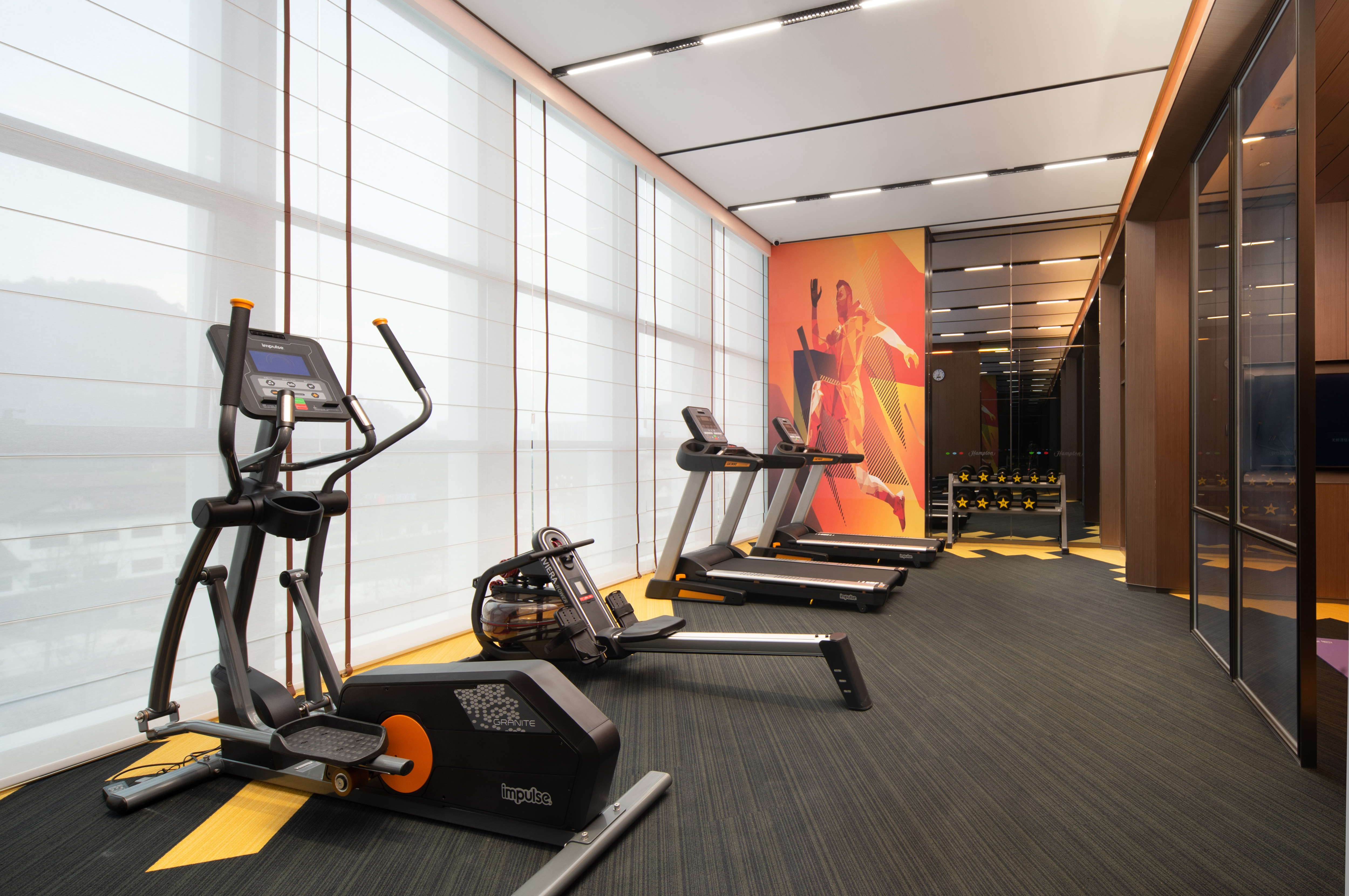 Treadmills and Exercise Bike in Fitness Center