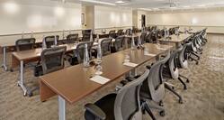 SilverBirch Conference Center Meeting Room with Classroom Tables Setup