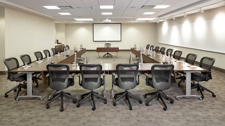 SilverBirch Conference Center Meeting Room with U-Shape Tables Setup