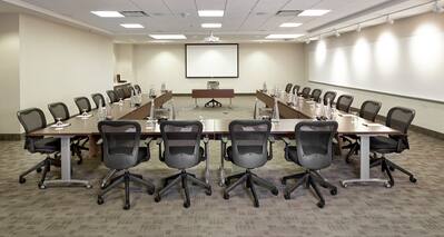 SilverBirch Conference Center Meeting Room with U-Shape Tables Setup