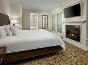 Guest Suite with King Bed, Fireplace and Television