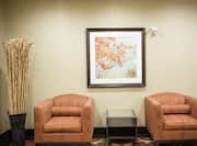 Comfortable armchairs in the lobby