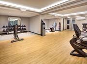Fitness Center with Dumbbell Rack and Cardio Machines