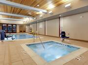 Indoor pool with whirlpool