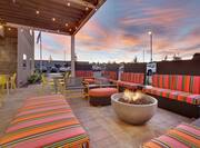 Patio with comfortable seating