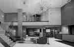 Spacious Multi-Level Lobby with Staircase and Seating Area