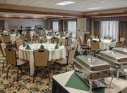 Buffet Setup with Banquet Tables and Chairs in Ironwood Community Room