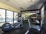 Fitness Center with Cross-Trainer and Treadmill