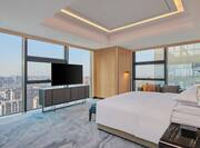 King Premium Suite Bedroom with City View