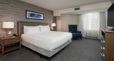 Accessible Suite with King Bed, Lounge Area, and Room Technology