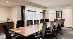Meeting Room with Large Meeting Table and Office Chairs