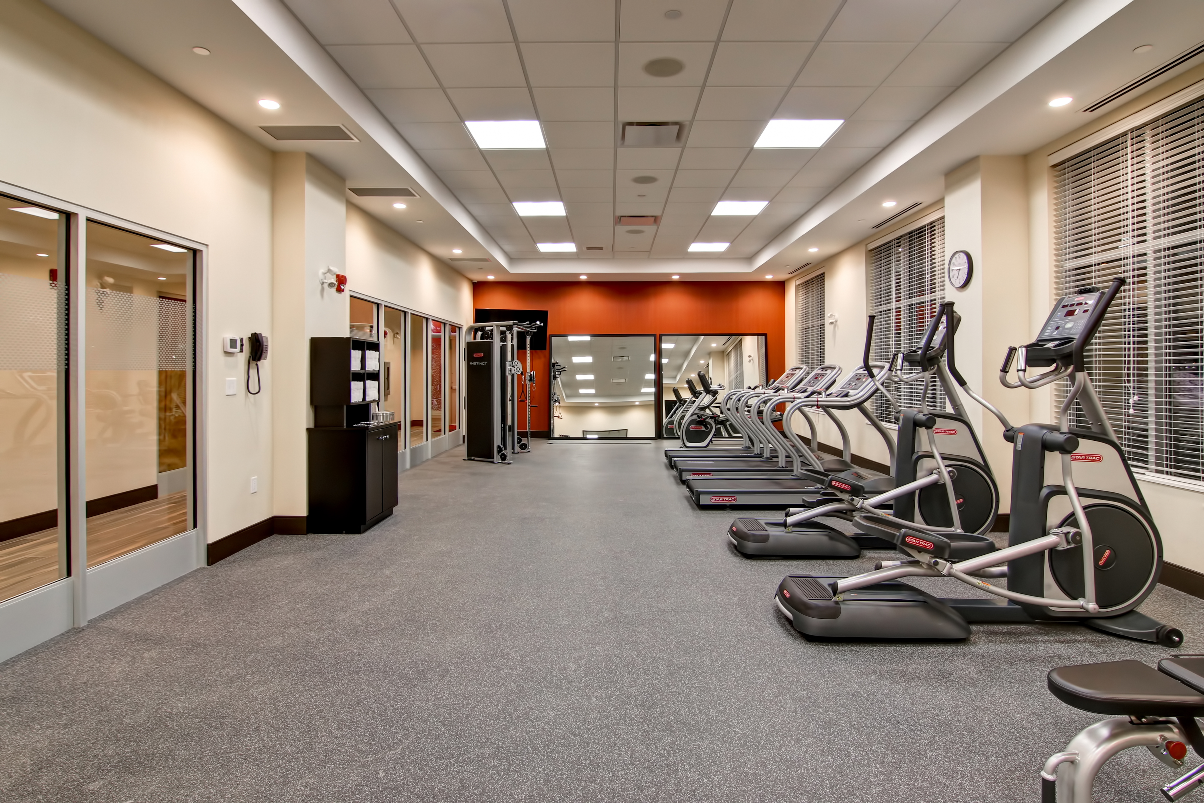 Fitness Center with Treadmills, Cross-Trainers and Weight Machine