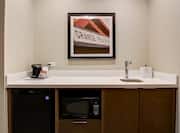 Guest Suite Wetbar with Coffee Machine, Microwave and Mini-Fridge