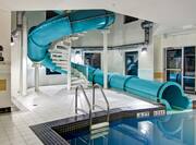 Water Slide at Indoor Pool