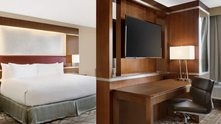 Hôtel DoubleTree by Hilton Hotel Toronto Airport West, Canada - Suite Studio avec très grand lit, aperçu