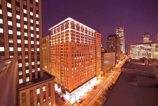 Hotel Exterior at Night