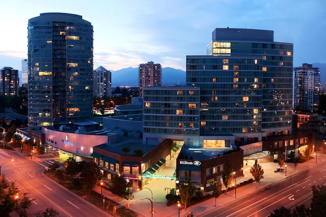 Hotel Exterior Cityscape At Night