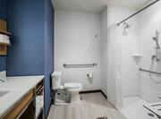 Accessible Bathroom with Shower and Handlebars