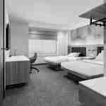 ห้องพักพร้อมเตียงควีนไซส์สองเตียง