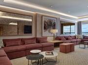 Presidential Suite Living Area with Large Sofas