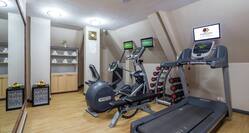 exercise equipment in a fitness room